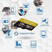 Carica l'immagine nel visualizzatore di Gallery, Gigastone Scheda di Memoria Micro SD XC da 128GB e Adattatore. 128 GB A2 V30.