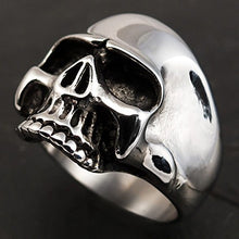 Carica l'immagine nel visualizzatore di Gallery, Fly Style Teschio Skull Anello Uomo di Acciaio Inox Keith Richards - Ilgrandebazar