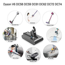 Carica l'immagine nel visualizzatore di Gallery, Yaber 3000mAh Batteria di Ricambio per Dyson V6 DC62 DC59 DC61 DC58 Animale...