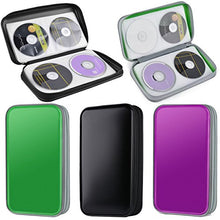 Carica l'immagine nel visualizzatore di Gallery, Porta CD,Coofit Custodie CD/DVD Borsa CD Wallet Protettiva Portatile di blu