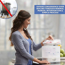 Carica l'immagine nel visualizzatore di Gallery, Chicco SterilNatural Sterilizzatore 2 in 1, Per 6 Biberon di 330 ml, Bianco