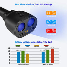 Carica l'immagine nel visualizzatore di Gallery, Rocketek Caricabatteria per Auto, 80W 12V/24V USB Accendisigari Auto CCY16-EU