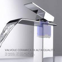 Carica l'immagine nel visualizzatore di Gallery, ZREE Rubinetto Bagno lavabo Cascata, Miscelatore Lavabo Normale, Wf01