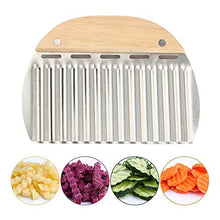 Carica l'immagine nel visualizzatore di Gallery, Coltello Ondulato, Taglia Patate, Lama per Patatine Fritte, per...