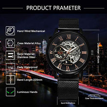 Carica l'immagine nel visualizzatore di Gallery, RSVOM Orologi automatici da uomo, orologio analogico meccanico con cinturino... - Ilgrandebazar