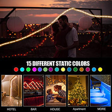 Carica l'immagine nel visualizzatore di Gallery, Strisce LED USB, Retroilluminazione TV da 7 M (2X.3.5M) con 16 colori e...