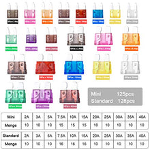Carica l'immagine nel visualizzatore di Gallery, BOZHZO 253pcs Fusibili auto, Mini Medio auto set, di fusibili mini...