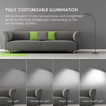 Carica l'immagine nel visualizzatore di Gallery, Lampada da Pavimento a Stelo in LED, Paralume Classico Semplice per... - Ilgrandebazar