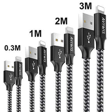 Carica l'immagine nel visualizzatore di Gallery, Phone Cavo, AVIWIS [4 Pezzi, 0.3M 1M 2M 3M] Nylon Cavo di...