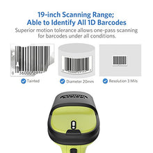 Carica l'immagine nel visualizzatore di Gallery, Inateck Lettore di Codici a Barre Scanner Laser Wireless Senza Fili Verde - Ilgrandebazar
