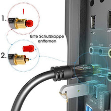 Carica l'immagine nel visualizzatore di Gallery, KabelDirekt 1m Cavo TOSLINK, (Ottico Audio Digitale, Connettore TOSLINK 1 m