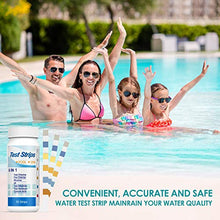 Carica l'immagine nel visualizzatore di Gallery, Test per Acqua Piscina 6 in 1, Ehomfy Pool Potabile 50 Strisce, 50pcs