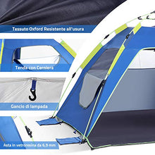 Carica l'immagine nel visualizzatore di Gallery, Glymnis Tenda da Spiaggia Pop-up Istantanea Portatile per 3-5 Persone,...