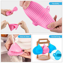 Carica l'immagine nel visualizzatore di Gallery, Comius Sharp Guanti per Forno, 4pcs Silicone al Calore da Blue + Pink