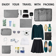 Carica l'immagine nel visualizzatore di Gallery, Eono by Amazon - Organizer Valigia Set di 8, cubi da viaggio, Grigio