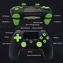 Carica l'immagine nel visualizzatore di Gallery, Controller PS4 wireless di alta qualità con DoubleShock 4 e batteria Nero