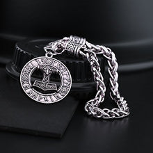 Carica l'immagine nel visualizzatore di Gallery, Charm ciondolo a forma di martello Thor Hammer Mjolnir Viking amuleto... - Ilgrandebazar