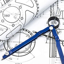 Carica l'immagine nel visualizzatore di Gallery, Compasso in Metallo per Geometria - Migliore Disegno, Disegno Tecnico,...