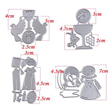 Carica l'immagine nel visualizzatore di Gallery, MEJOSER Fustelle Stencil Cutting Dies Fustella Comunione Battesimo - Ilgrandebazar