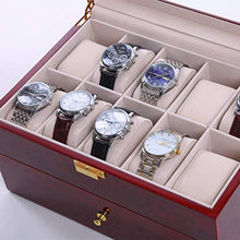Carica l'immagine nel visualizzatore di Gallery, Feibrand Legno Scatola Porta Orologi Custodia per 20 Doppio Rosso - Ilgrandebazar