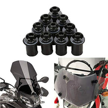 Carica l'immagine nel visualizzatore di Gallery, OSAN Parabrezza bullone 10Pz Universale CNC Moto Bulloni Nero - Ilgrandebazar