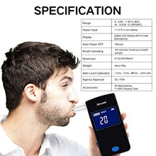 Carica l'immagine nel visualizzatore di Gallery, Drivaid Etilometro Portatile Digitale, Professionale Ricaricabile Alcool... - Ilgrandebazar