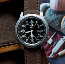 Carica l'immagine nel visualizzatore di Gallery, Barton Quick Release - Cinturini in Pelle di Alta 22mm, Cuoio / Pinzatura - Ilgrandebazar