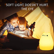 Carica l'immagine nel visualizzatore di Gallery, CHwares Luce notturna a LED per bambini, in silicone, lampada da comodino,...