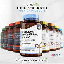 Carica l'immagine nel visualizzatore di Gallery, Calcio Magnesio Zinco e Vitamina D3-365 Compresse Vegetariane - Integratore...