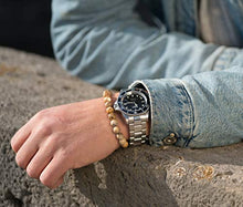 Carica l'immagine nel visualizzatore di Gallery, GD GOOD.designs EST. 2015 Bracciale Chakra Perle di Diaspro - Pietra Marina...