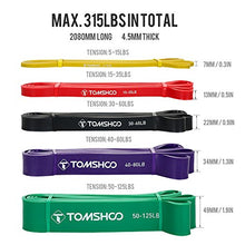 Carica l'immagine nel visualizzatore di Gallery, TOMSHOO Bande Elastiche di Resistenza Pull Up Loop Bands con completo da uomo
