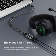 Carica l'immagine nel visualizzatore di Gallery, Sdoppiatore Cuffie Audio Splitter, aux Adattatore Stereo Maschio 3,5...