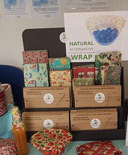 Carica l'immagine nel visualizzatore di Gallery, Involucri di cera d'api, set 6, Colori casuali, BEE Zero Waste, UK... - Ilgrandebazar