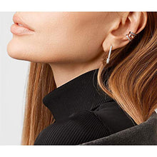 Carica l'immagine nel visualizzatore di Gallery, Orecchini a cerchio per cartilagine, in argento Sterling, con zirconia...