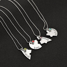 Carica l'immagine nel visualizzatore di Gallery, set di 4 collanine dell'amicizia, con ciondolo a forma cuore, motivo ,... - Ilgrandebazar