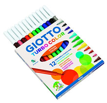 Carica l'immagine nel visualizzatore di Gallery, Giotto Turbo Color pennarelli in astuccio da 12 colori - Ilgrandebazar