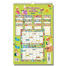 Carica l'immagine nel visualizzatore di Gallery, EURO PUBLISHING: Calendario Agenda della Famiglia 2024 29x44cm