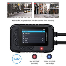 Carica l'immagine nel visualizzatore di Gallery, Blueskysea DV688 motorcycle Dash Cam 1080p Dual Lens Dashcamera per auto