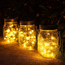 Carica l'immagine nel visualizzatore di Gallery, Luci Solari Giardino - 3 Pezzi Lampada Solare 30 LED, LED Bianco Caldo