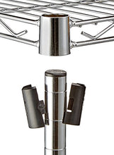 Carica l'immagine nel visualizzatore di Gallery, AmazonBasics - Scaffalatura a 3 ripiani, Cromato Cromo