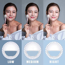 Carica l'immagine nel visualizzatore di Gallery, Ring Light,Selfie Light Luce per Selfie ricaricabile con 36 LED bianca