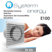 Carica l'immagine nel visualizzatore di Gallery, Ventilatore universale con valvola antiritorno Ø 100 mm/10 Ø 100 mm, Bianco