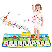 Carica l'immagine nel visualizzatore di Gallery, Tappeto Musicale Bambini, BelleStyle Bambino Piano Playmat Strumento Blu - Ilgrandebazar