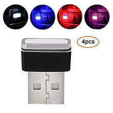 Carica l'immagine nel visualizzatore di Gallery, Pawaca, illuminazione auto USB LED, per interni auto, White Blue Red Pink - Ilgrandebazar