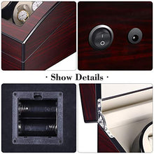 Carica l'immagine nel visualizzatore di Gallery, Scatola Carica Orologio con Lucchetto, FLOUREON Avvolgitore di Legno... - Ilgrandebazar