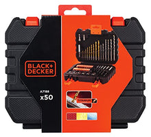 Carica l'immagine nel visualizzatore di Gallery, BLACK+DECKER A7188-XJ Set per Forare ed Avvitare, 50 Pezzi (20 punte 50 - Ilgrandebazar