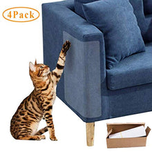 Carica l'immagine nel visualizzatore di Gallery, XUNKE 4PCS Protezione Graffi Gatto, Autoadesive AntiGraffio Protector con 20...