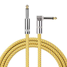Carica l'immagine nel visualizzatore di Gallery, Asmuse Cavo Chitarra 3M Spirale Slient Jack Basso con 6.35mm Giallo-3m - Ilgrandebazar
