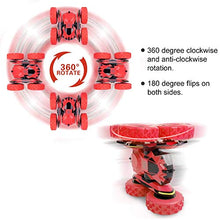 Carica l'immagine nel visualizzatore di Gallery, Macchina Telecomandata, 4WD RC Auto Telecomando 360° Rotazione Rosso