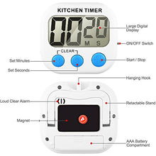 Carica l'immagine nel visualizzatore di Gallery, Senhai Timer da Cucina, conteggio up/Down Grande Display LCD 2 Pack - Ilgrandebazar